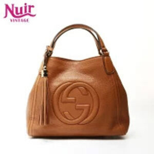 Gucci Soho Leather Handbag Brown